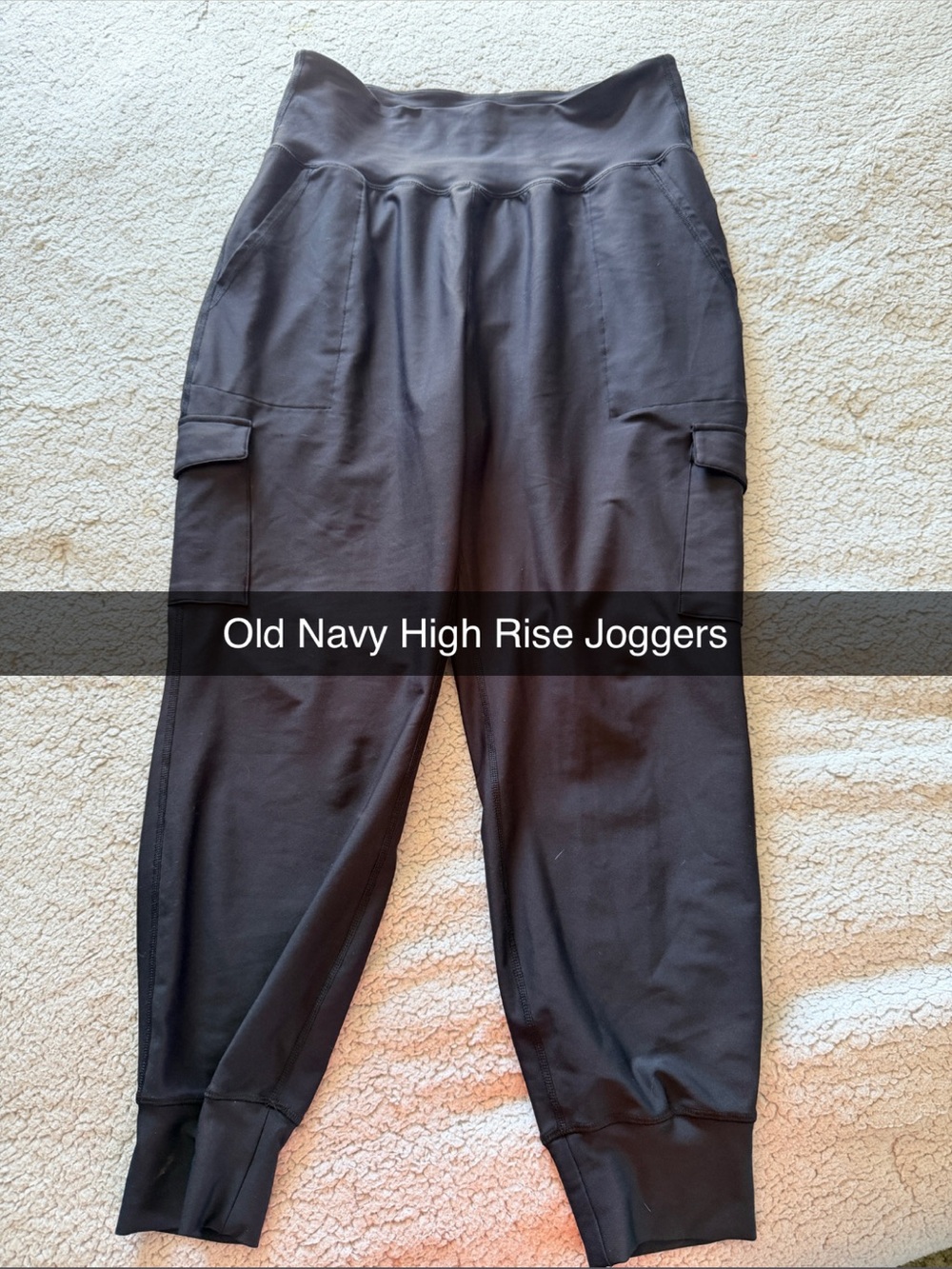 Old Navy Black Women's Cargo Jogger Pants